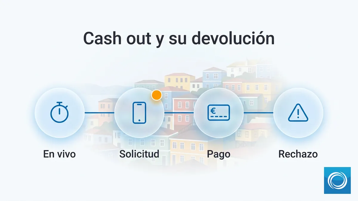Cash out en NordicBet: qué devuelve y cuándo se rechaza una solicitud, en una línea de tiempo