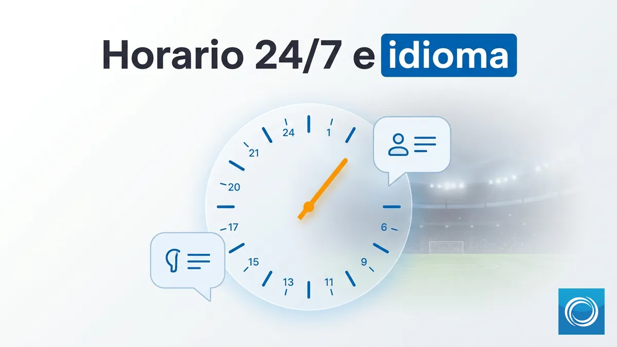 Horario 24/7 e idioma del soporte de NordicBet