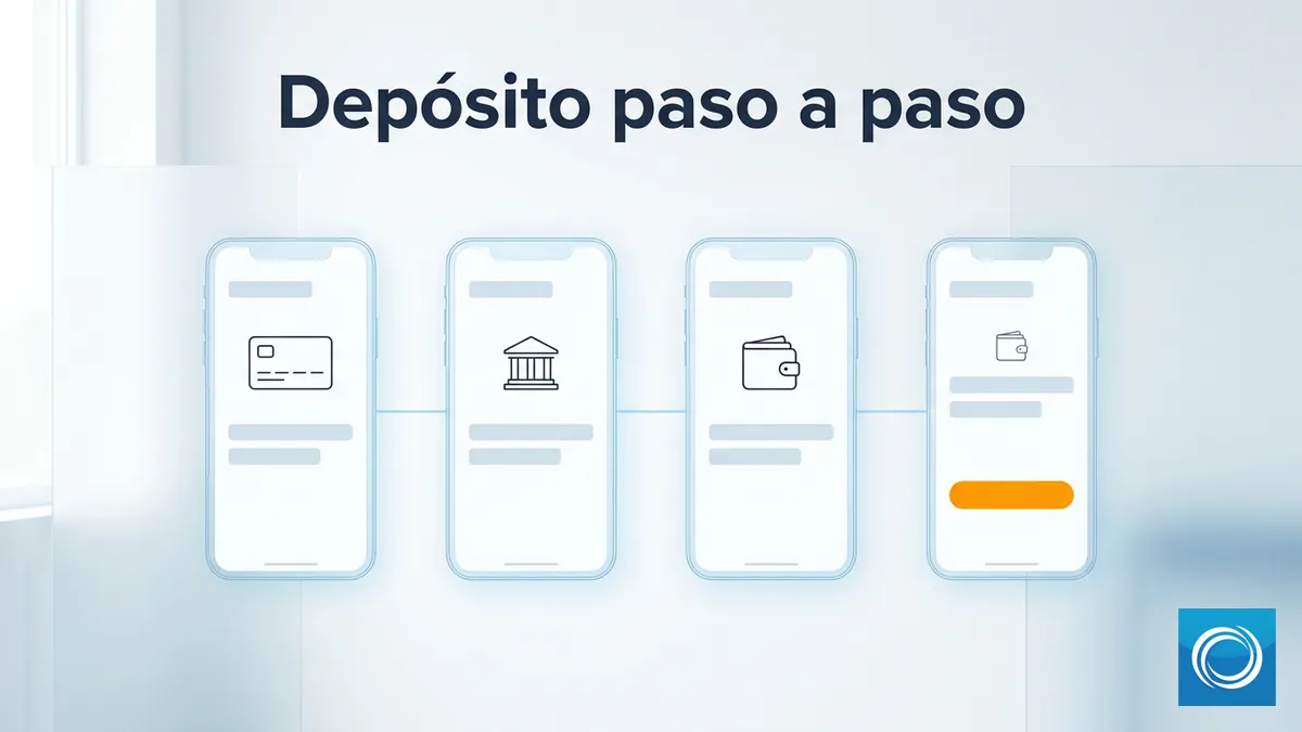 Pasos para depositar en NordicBet: secuencia de pantallas del móvil